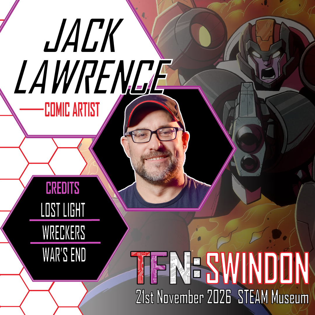 A graphic banner announcing Jack Lawrence's appearance at TFN: Swindon.
