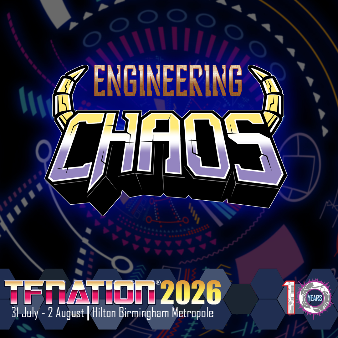 A graphic banner of the Engineering Chaos panel logo at TFNation 2026.